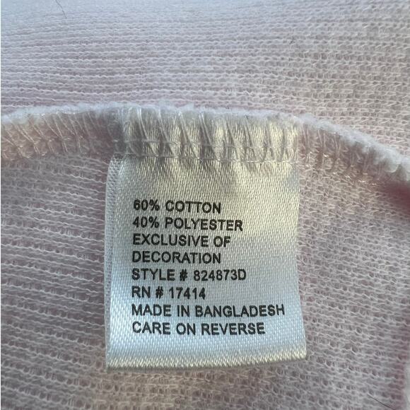 Miss Elaine Robe in Light Pink with Embroidery at Neckline Snap Close Size Small - Picture 5 of 6